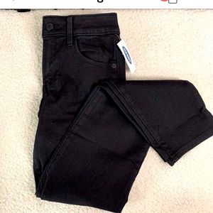 Old Navy Power Straight Jeans Black 0